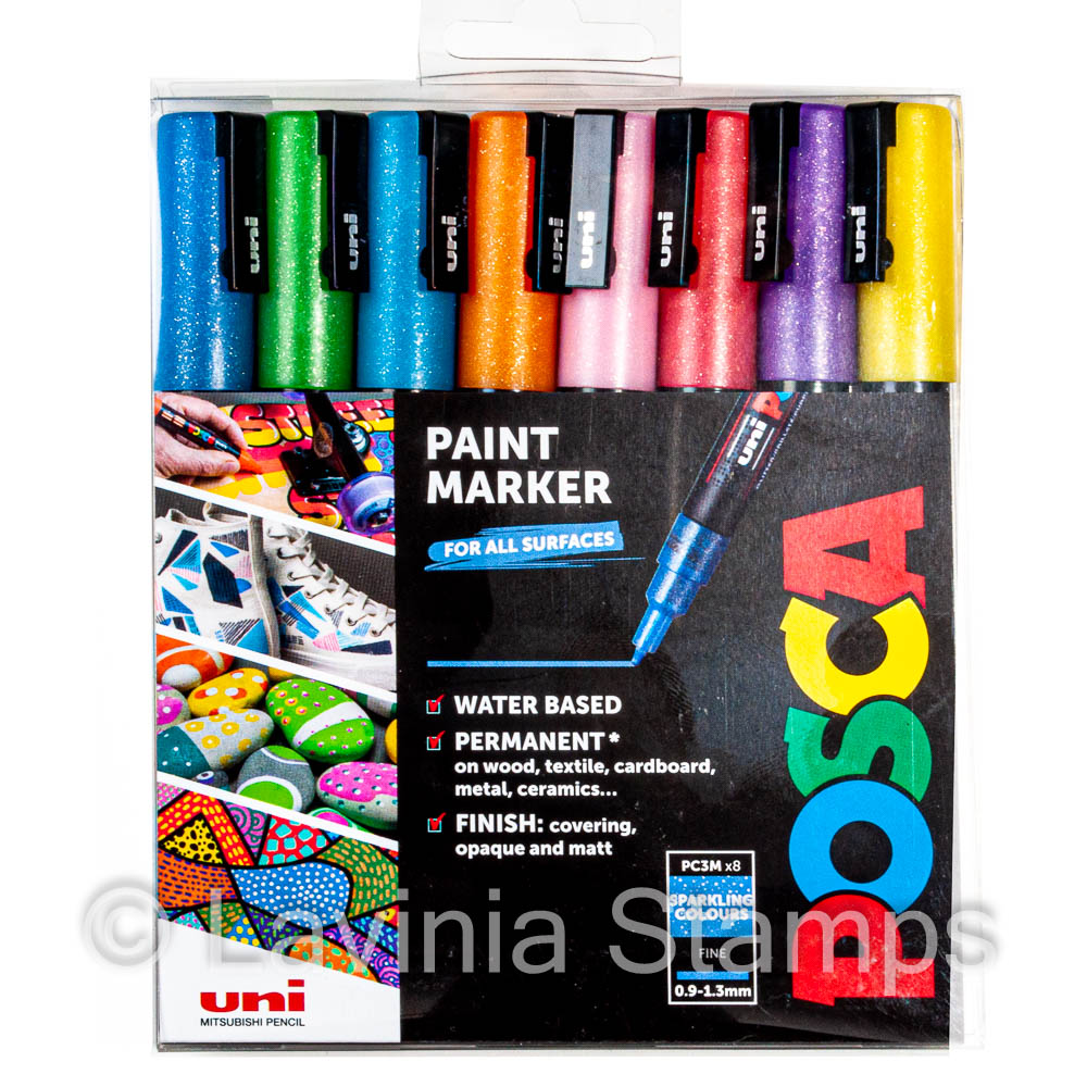 POSCA 8 Color Glitter Set – Rileystreet Art Supply