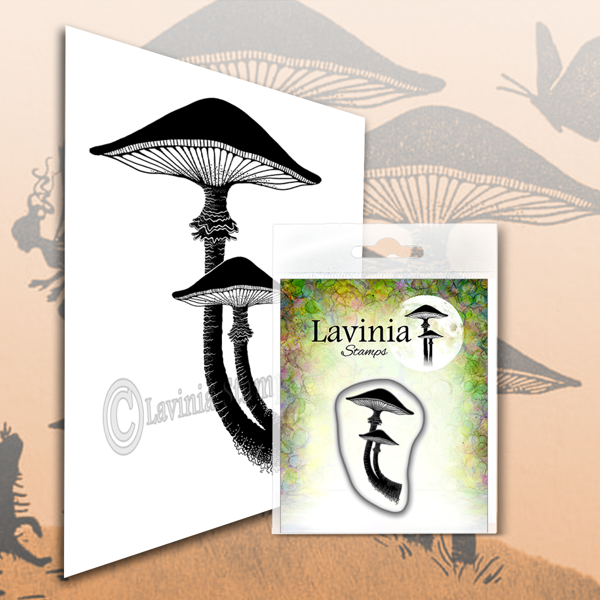 Mini Forest Mushroom Stamp