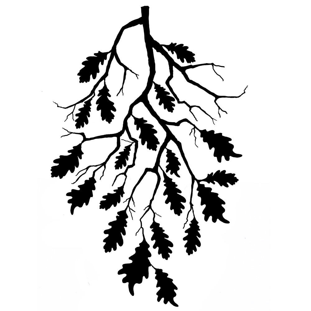 Oak Leaf Branch Stamp