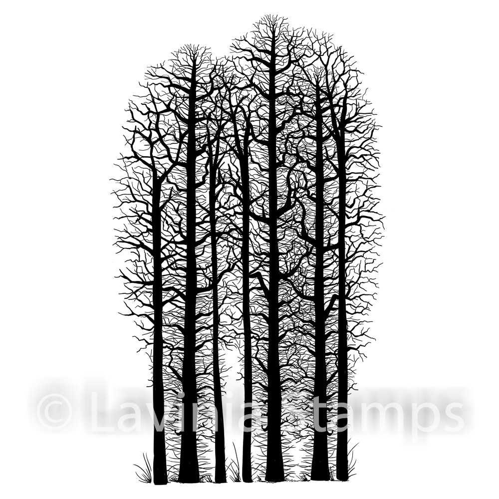 Forest Scene Stamp