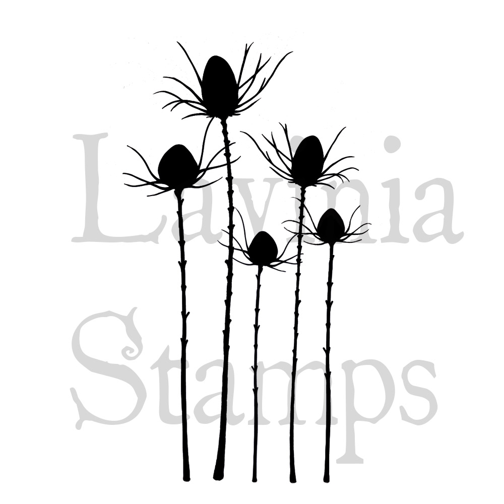 Silhouette Thistle Stamp