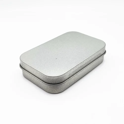 Small Hinged Storage Tin - 9.5 x 6 x 2.2 cm