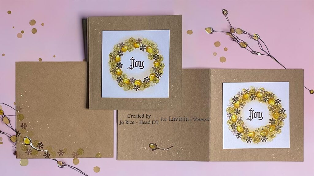 Christmas Joy Tag by Jo Rice - A Lavinia Stamps Tutorial 