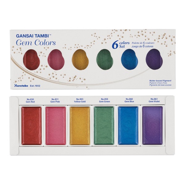 Kuretake Gansai Tambi Gem Colours