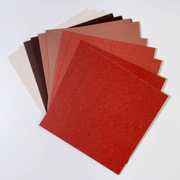 6×6″ Premium Quality Coloured Cards – Burnt Ember