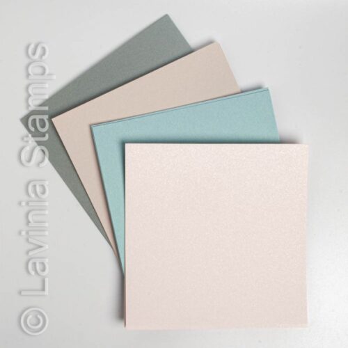 6x6" Premium Quality Coloured Cards - Pastels