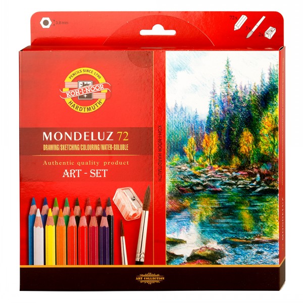 Mondeluz Watercolour Pencils 72 Set