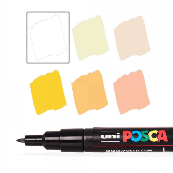 Posca Fine Tip Pens Summer Collection