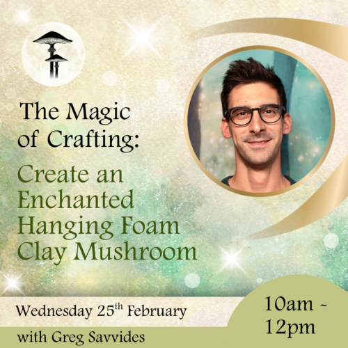 Create an Enchanted Hanging Foam Clay Mushroom