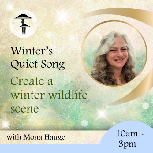 Winter’s Quiet Song : Create a winter wildlife scene