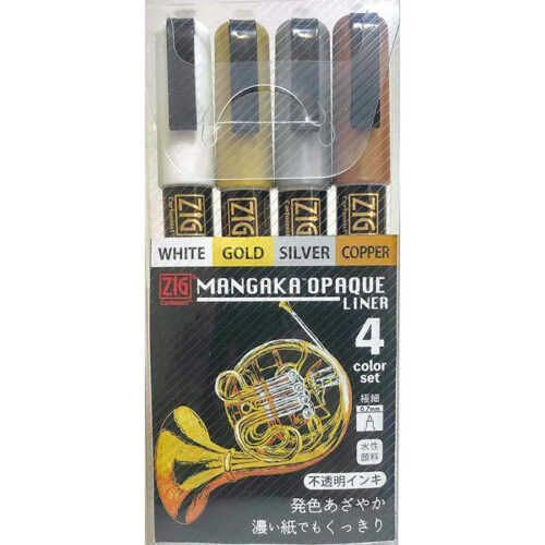 Zig Cartoonist Mangaka Opaque Liner 4 Colour Set 1