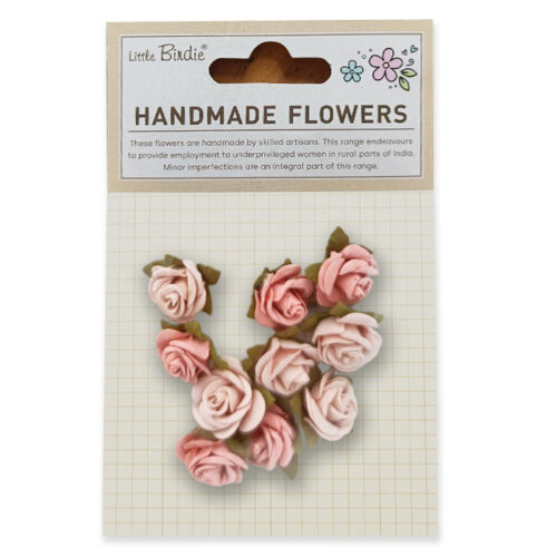 Handmade Flowers Raka Pink Passion 10 Pack