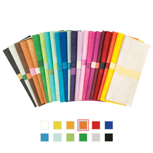 10 Large Handmade Envelopes – Pumpkin