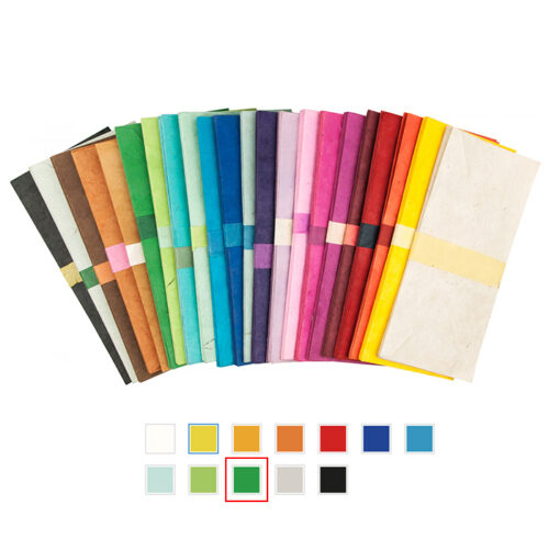 10 Large Handmade Envelopes – Bamboo Green