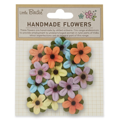 Handmade Flowers Juno Vibrant Aura 15 Pack