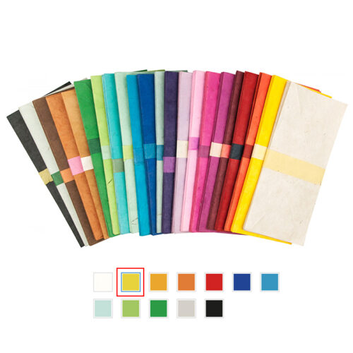 10 Large Handmade Envelopes – Tiger Yellow
