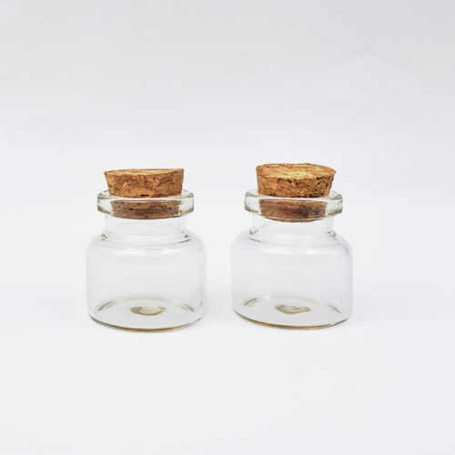 Set of 2 Glass Bottles 30 X 30