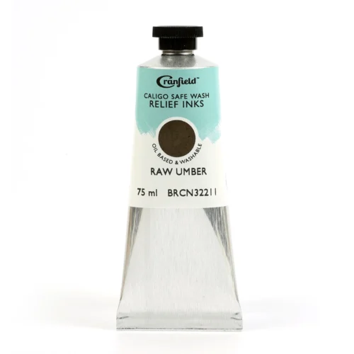 Caligo Safe Wash Relief Ink 75ml Raw Umber