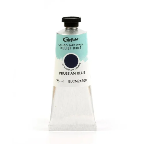 Caligo Safe Wash Relief Ink 75ml Prussian Blue 1