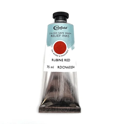 Caligo Safe Wash Relief Ink 75ml Rubine Red 1