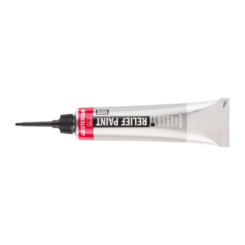 Amsterdam Relief Paint Tube 20ml Silver