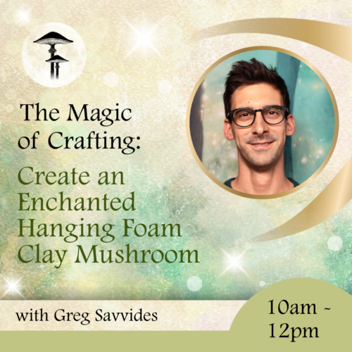 Create an Enchanted Hanging Foam Clay Mushroom