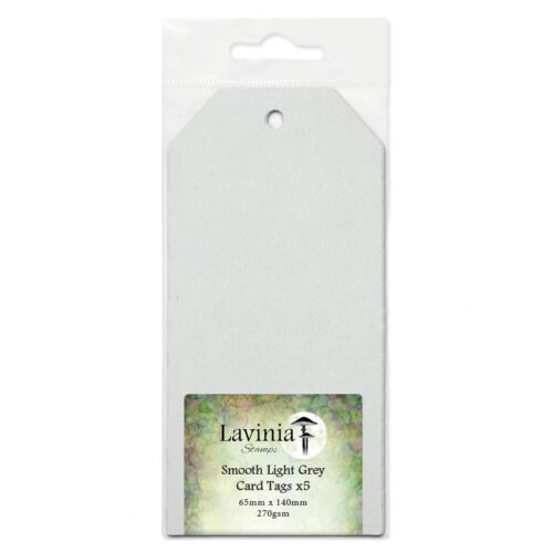 Lavinia Stamps Smooth Light Grey Card Tags 65mm X 140mm 1