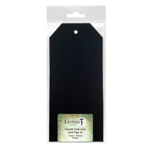 Lavinia Stamps Smooth Dark Grey Card Tags 75mm X 180mm 1