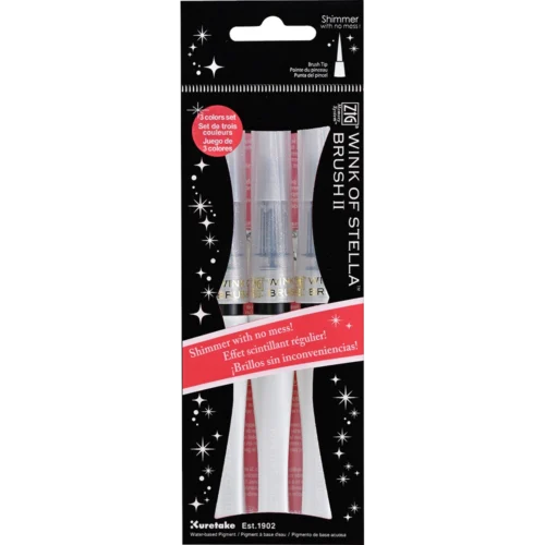 Kuretake Wink of Stella Brush Ii Clear 3pc Set