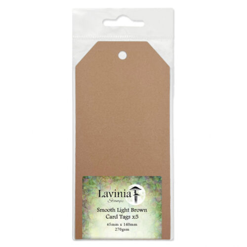 Lavinia Stamps Smooth Light Brown Card Tags 65mm X 140mm 1