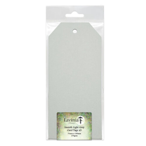 Lavinia Stamps Smooth Light Grey Card Tags 75mm X 180mm 1