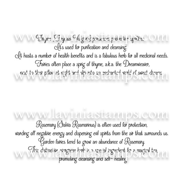 Digital Artwork - Thyme & Rosemary Words