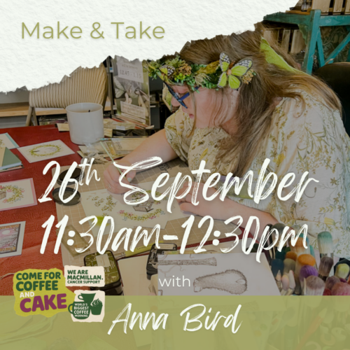 Make and Take session with Anna